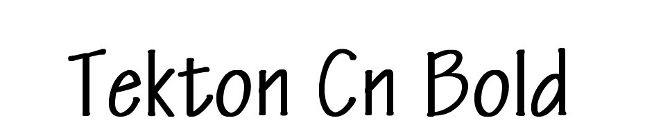 Tekton Cn Bold Font Download Free